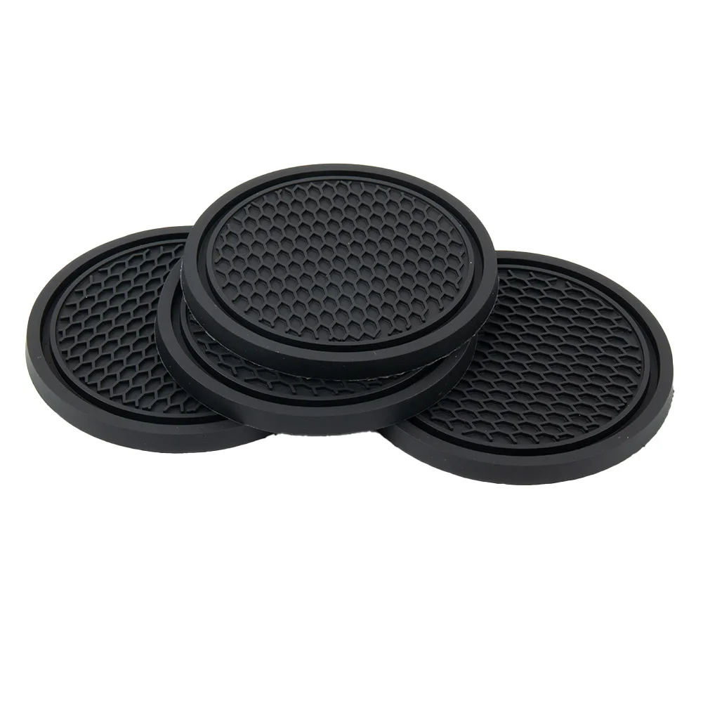 Tablet Car Accessories - 4 stücke Auto Coaster Nicht-Slip Silikon