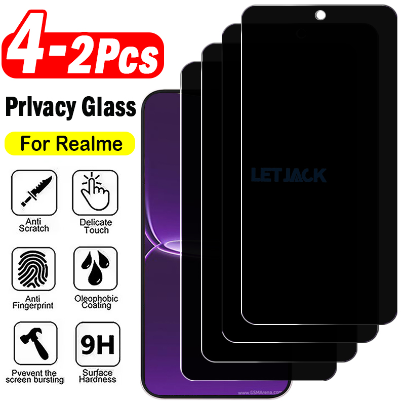 Realme Note 50 - 2-4 Stück Anti-Spionage-Schutzfolie für Realme Neo8