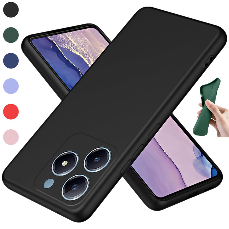 Realme Note 50 - Flexible Flüssigkeit Silikon Fall Für Realme