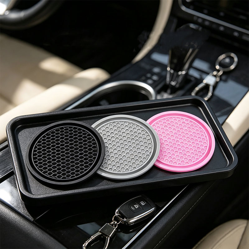 Tablet Car Accessories - 2/4 Stück Auto-Getränkehalter Rutschfest Auto-Innenausstattung Schwarz