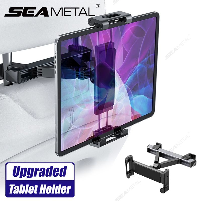 Useful Tablet Accessories - SEAMETAL Teleskop-Tablet-Halterung, stabile Sitz-Kopfstütze, Telefonhalterung, 360-Grad-Drehung,
