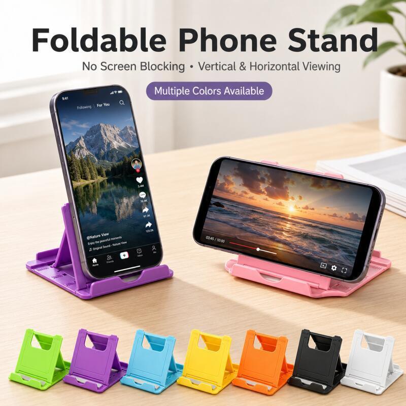 Useful Tablet Accessories - Faltbarer Telefonständer, Verstellbarer Tragbarer Desktop-Halter für