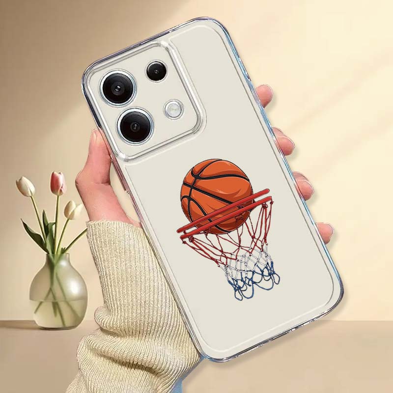 Xiaomi Poco X6 - Coole Basketball-Muster Handyhülle für Xiaomi Mi